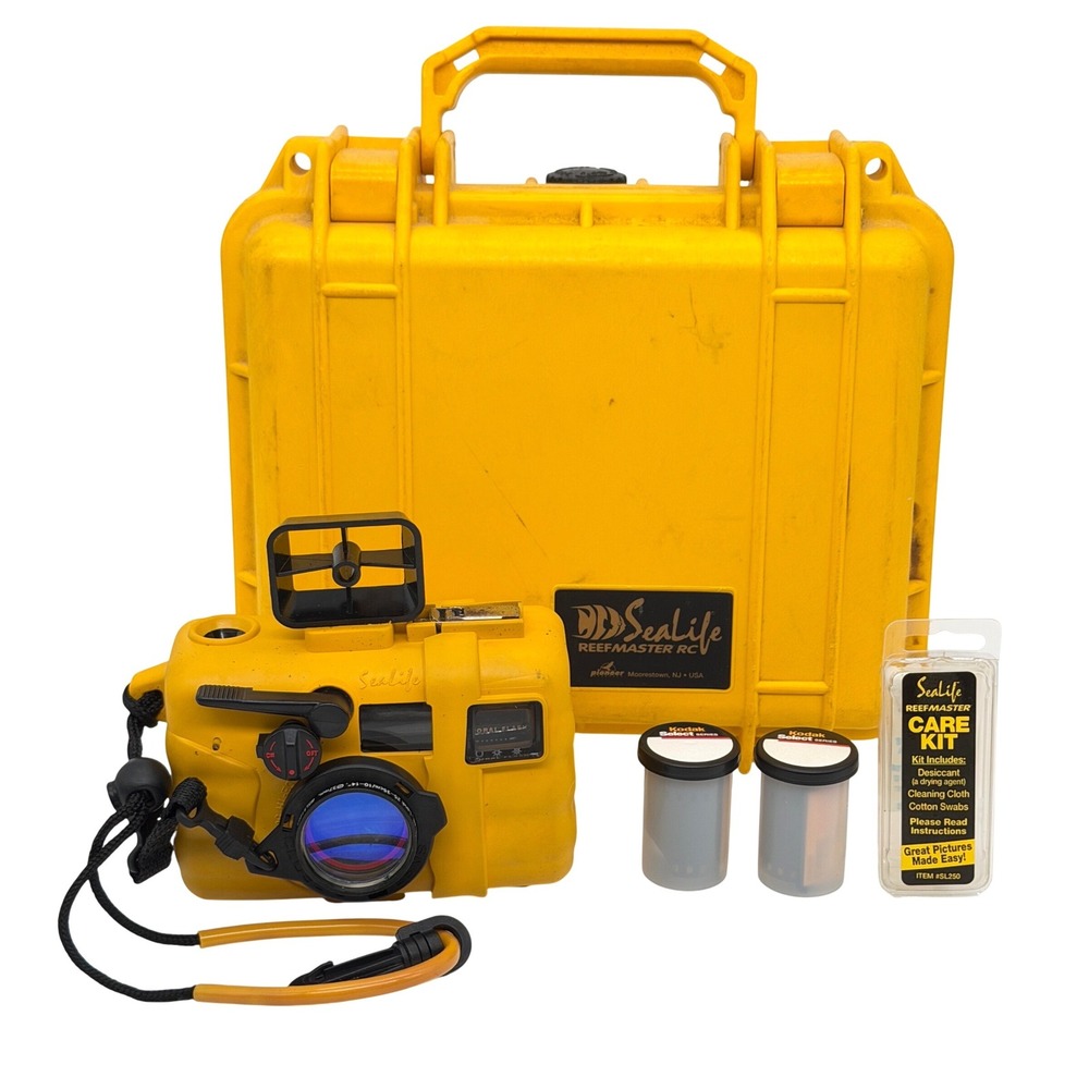 SeaLife Reefmaster RC Underwater 35mm Film Camera Kit with Hard Case Yellow